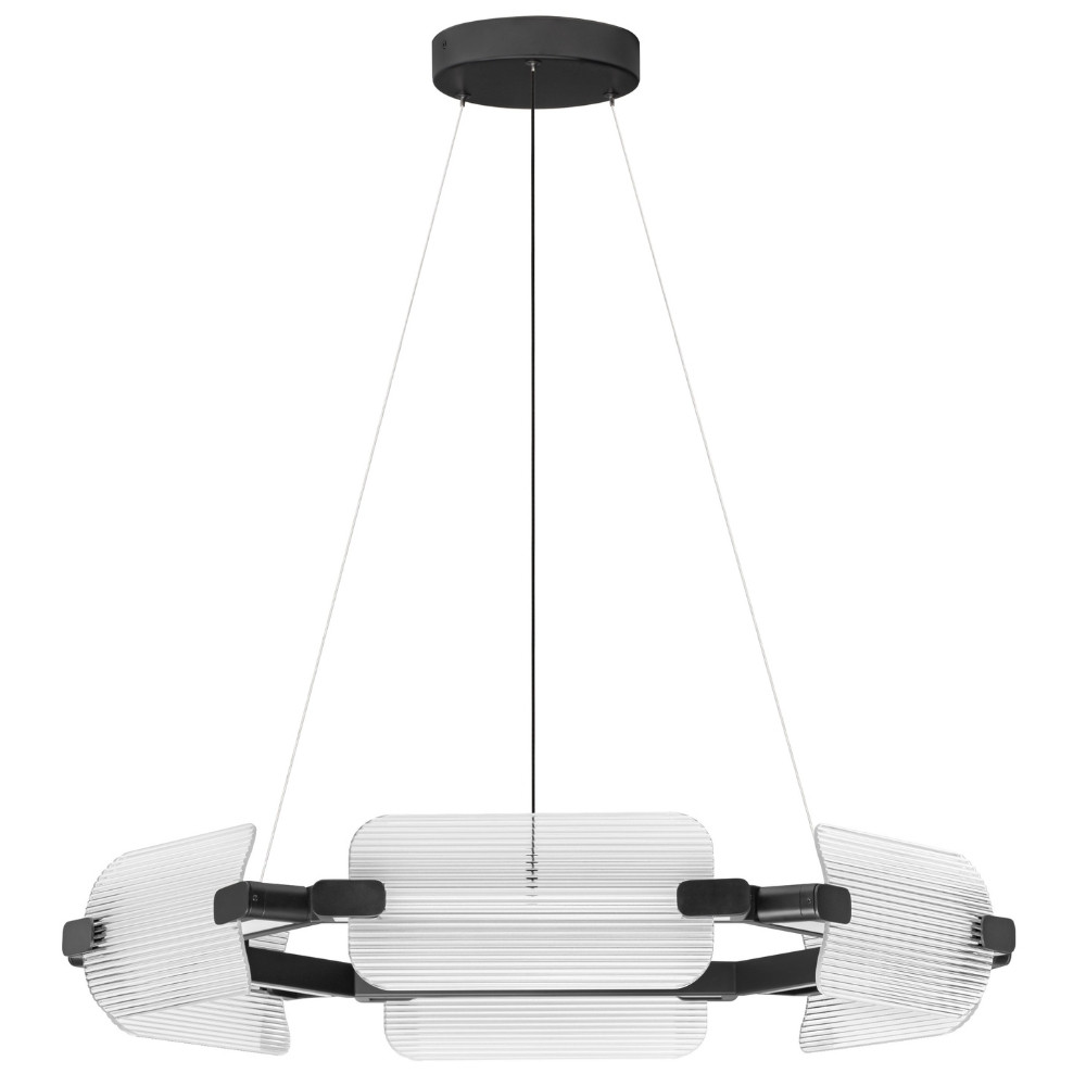 Nova Luce Skleněné závěsné LED světlo Emery 82 cm