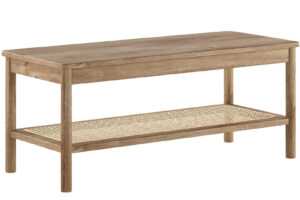 Vipack Dubovo-ratanová lavice Olive 110 x 46 cm