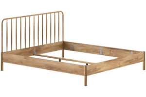 Vipack Dubová postel Olive 180 x 200 cm s čelem