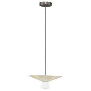 Nova Luce Světle béžové závěsné LED světlo Baris 38 cm