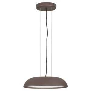 Nova Luce Hnědé kovové závěsné LED světlo Felicia 45 cm