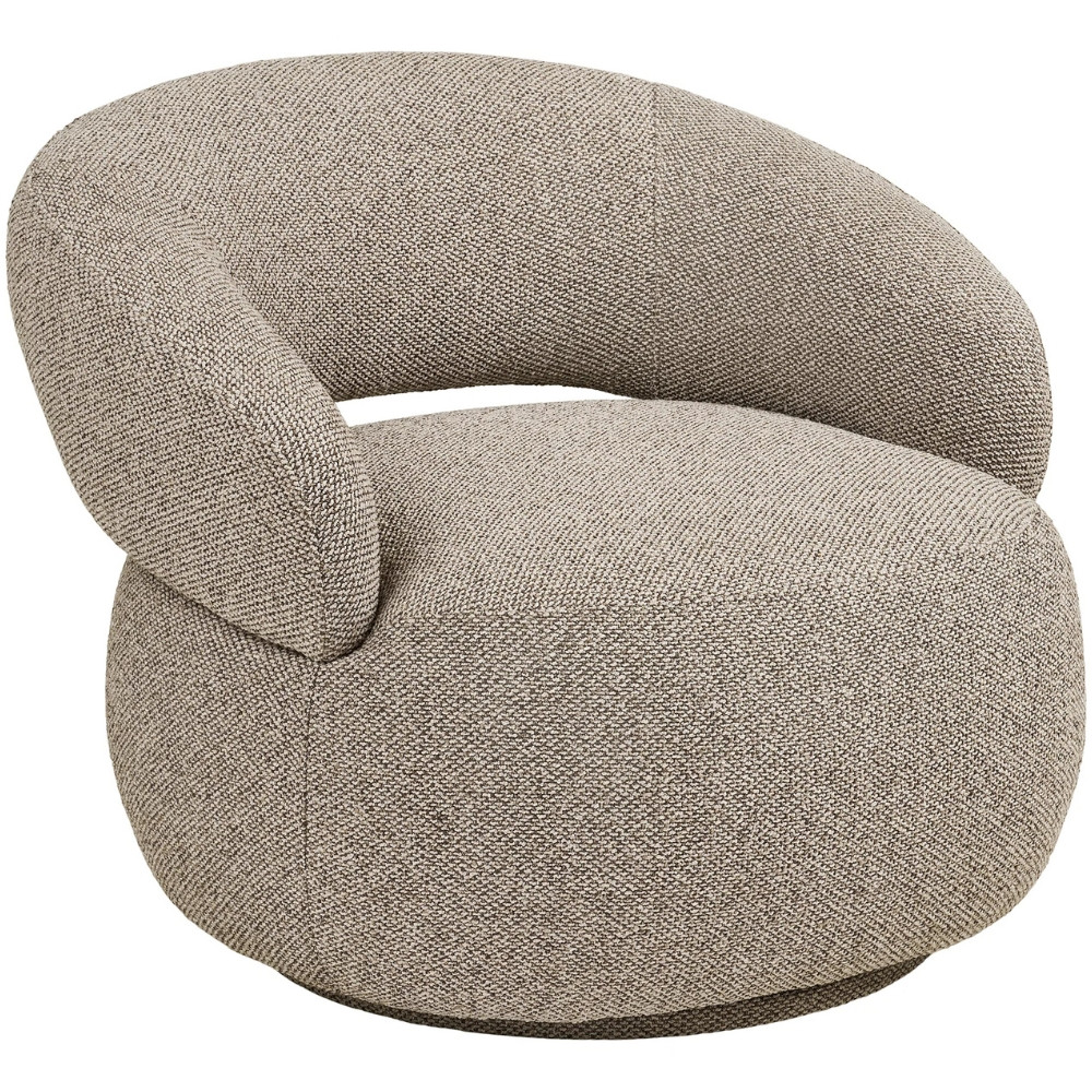 Nordic Living Béžové lounge křeslo Rion