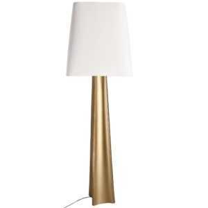 Bizzotto Zlato-bílá stojací lampa Tripura 151 cm