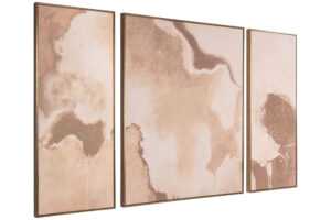Richmond Set tří abstraktních obrazů Liberty 120 x 50/100 cm