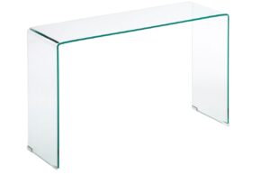 Kave Home Skleněný konzolový stolek Burano 125 x 40 cm