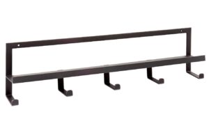 WOOOD Černý kovový nástěnný věšák Quinn s háčky 50 cm