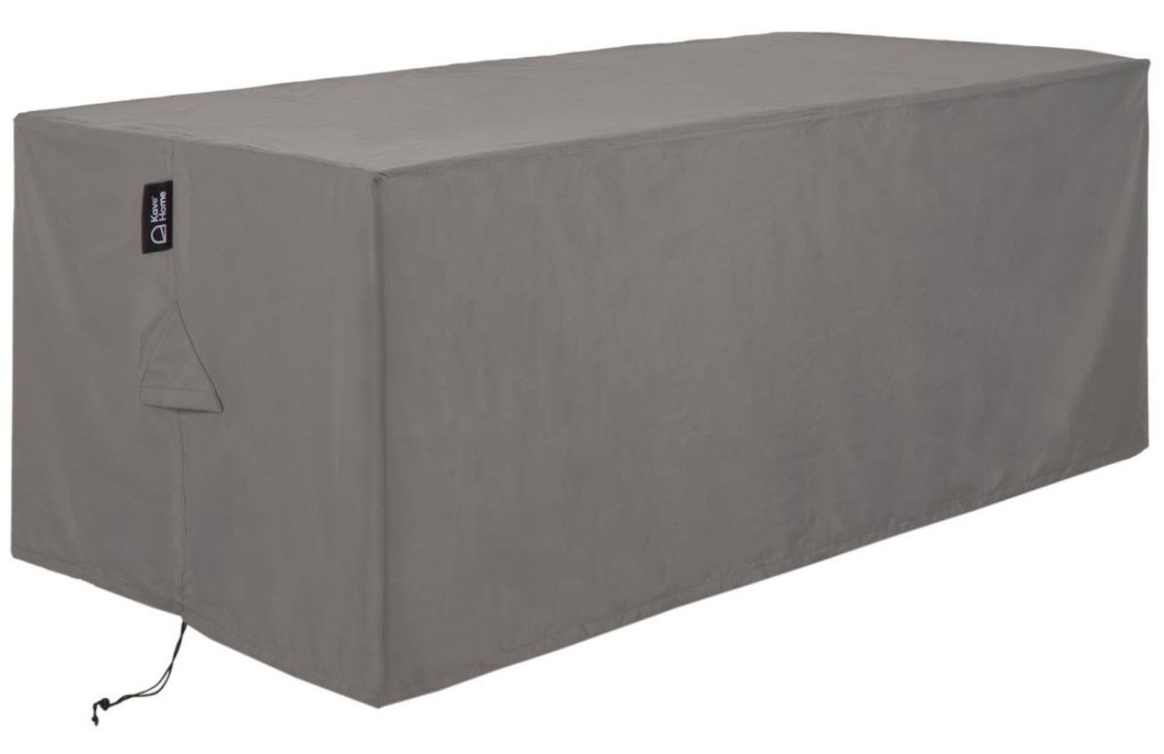Kave Home Šedý ochranný obal na zahradní stůl Iria 210 x 110 cm