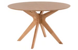 Somcasa Dubový kulatý jídelní stůl Carmel 120 cm