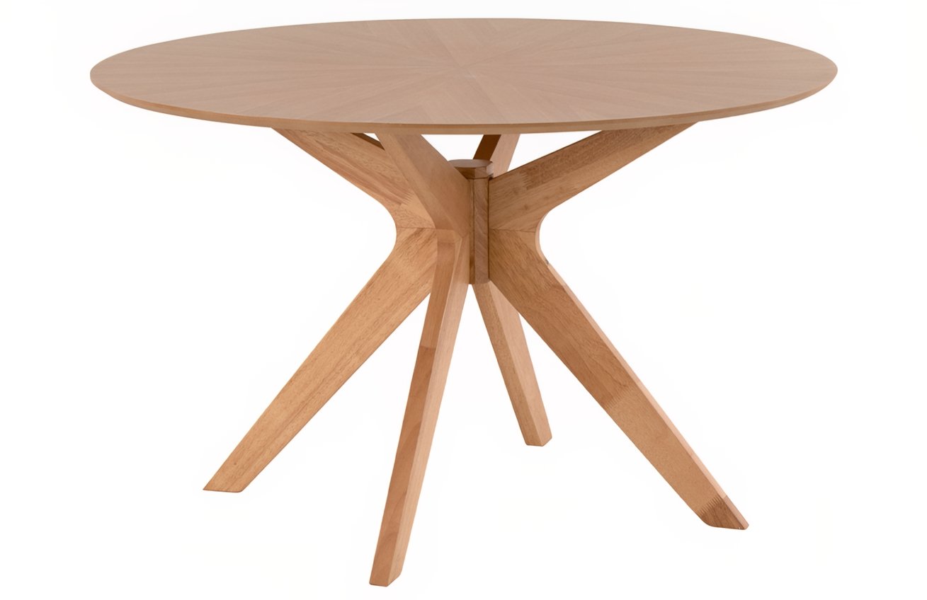 Somcasa Dubový kulatý jídelní stůl Carmel 120 cm