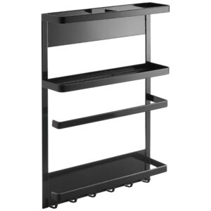 Černý kovový magnetický kuchyňský organizér Yamazaki Tower 34 x 24