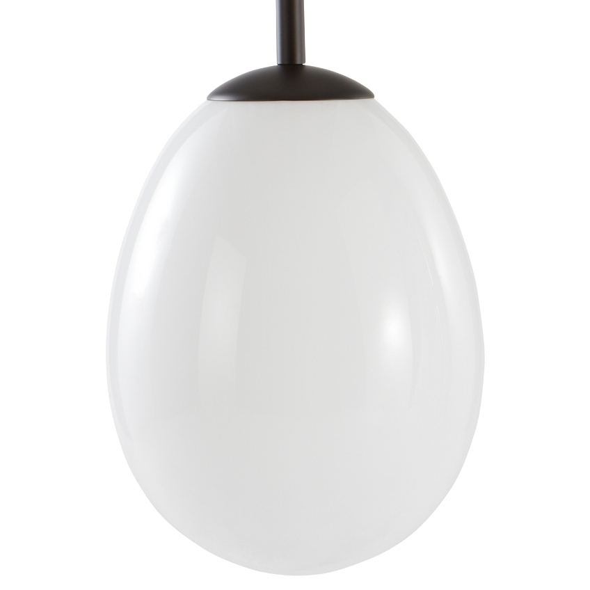 Jotex Opálově bílé skleněné závěsné světlo ROCHELLE 25 cm